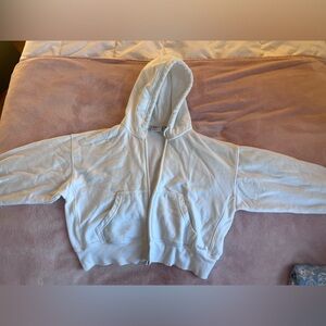 TNA Terry Fleece Boyfriend Fit Zip-Up Hoodie